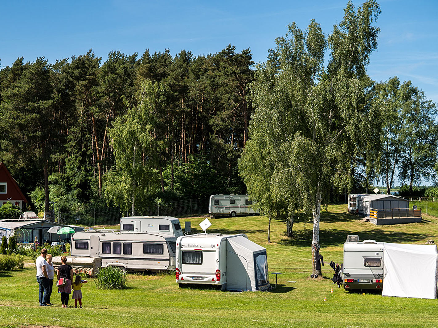 Stellplätze für Caravan und Wohnwagen