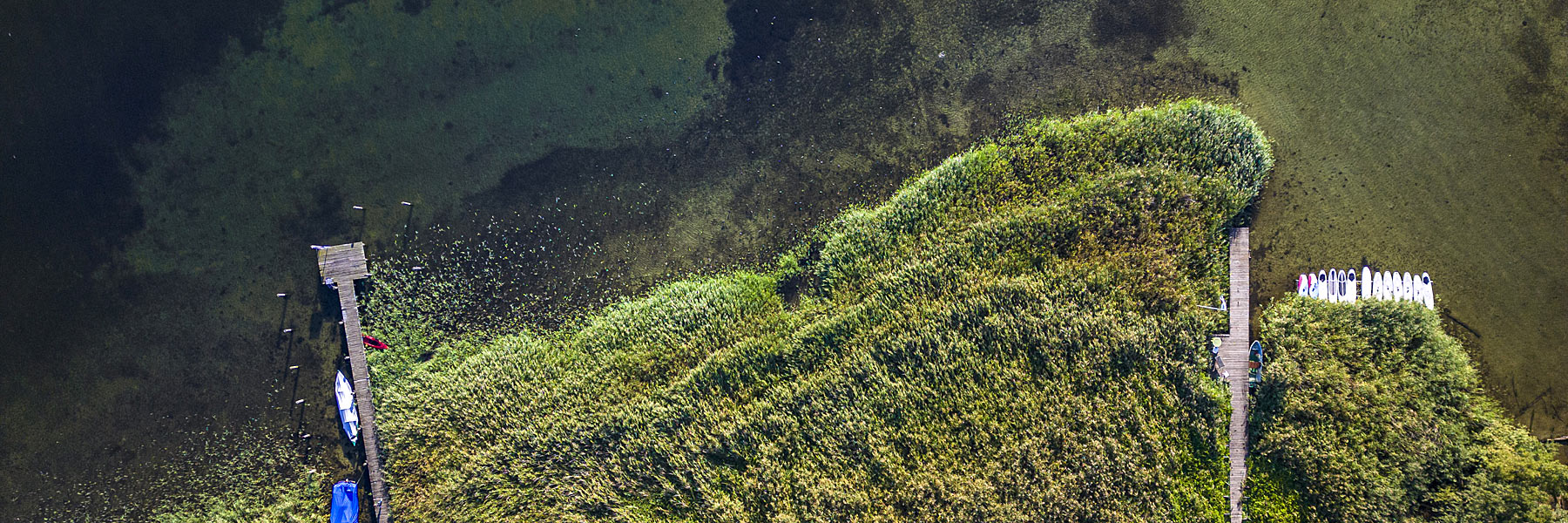 Luftbild Bootsstege Luftbild Bootsstege - Landhotel Rosenhof